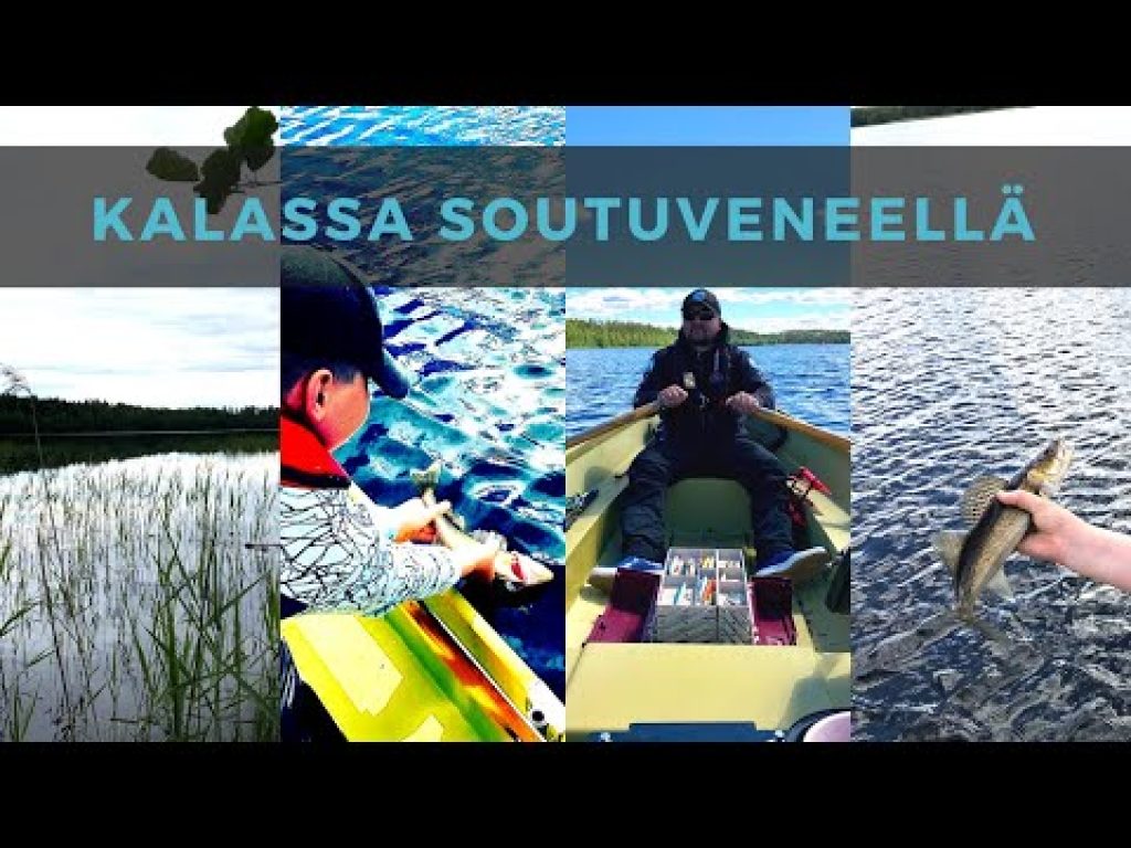 Kalassa soutuveneellä