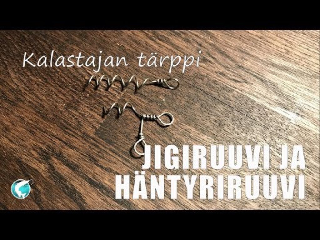 Jigiruuvi ja häntyriruuvi helposti