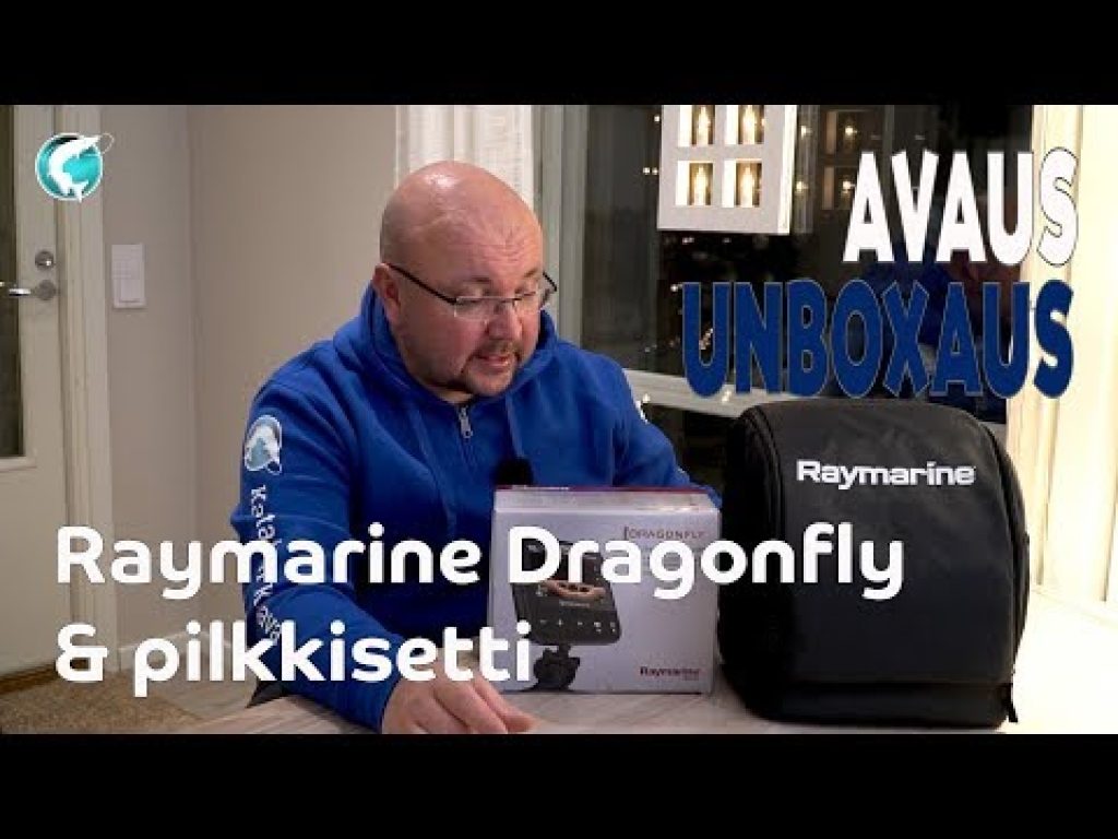 Raymarine Dragonfly-kaikuluotaimen ja -pilkkisetin unboxaus