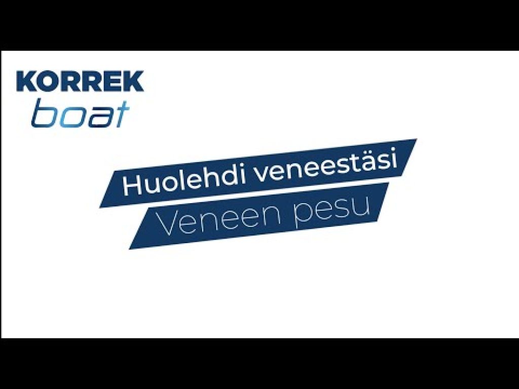 Huolehdi veneestäsi: Veneen pesu