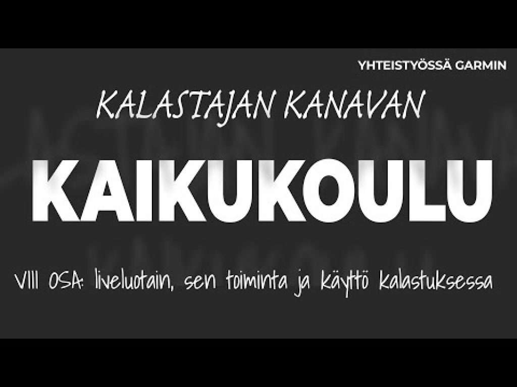 Liveluotain, sen toiminta ja käyttö kalastuksessa