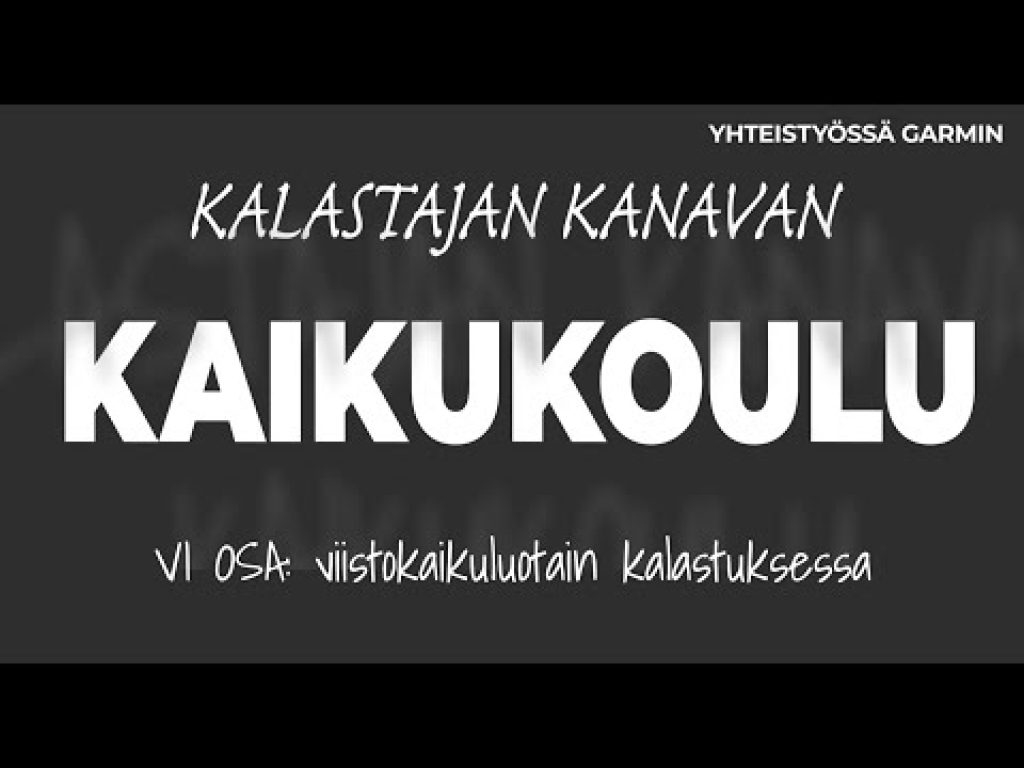 Viistokaikuluotain kalastuksessa