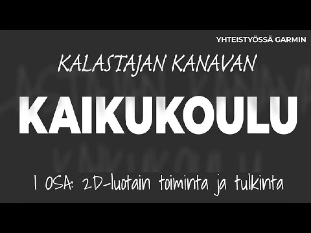 Kaikukoulu 1. osa: Miten toimii 2D-luotain