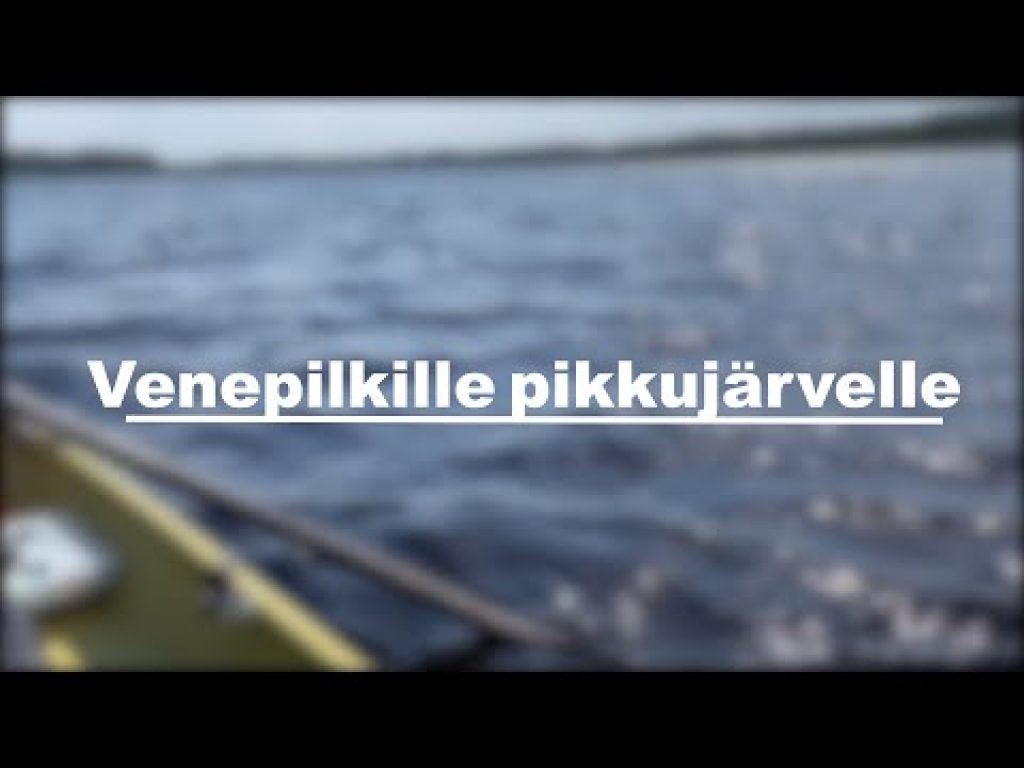 Iso ahven venepilkillä pikkujärveltä