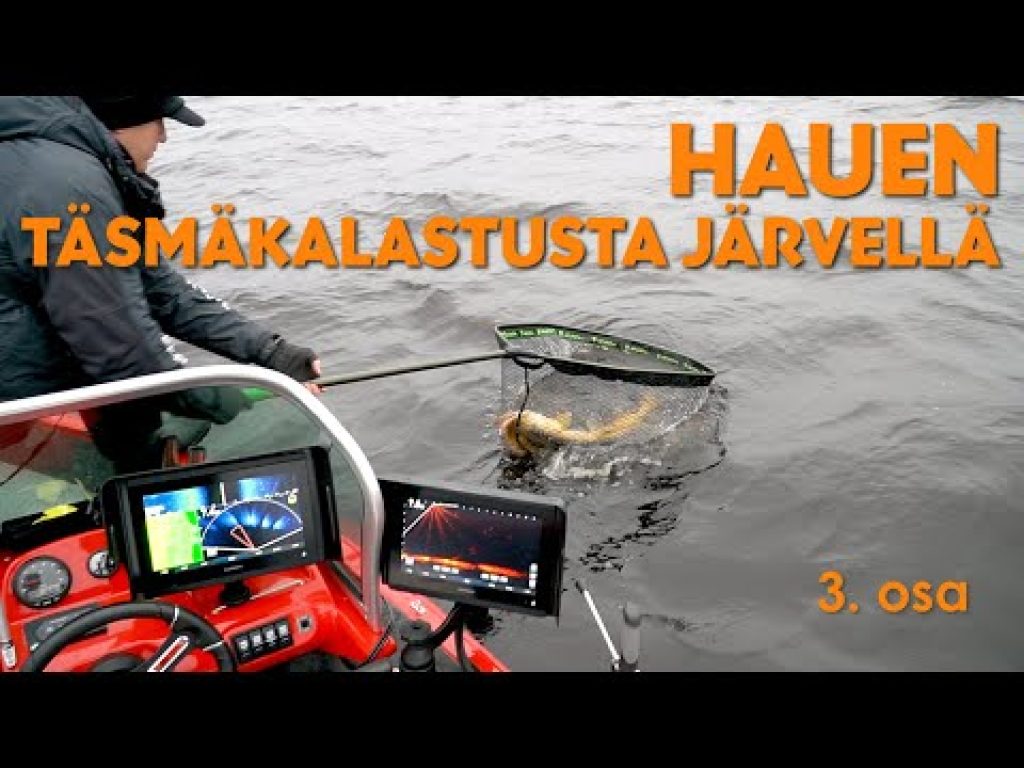 Hauen täsmäkalastusta järvellä