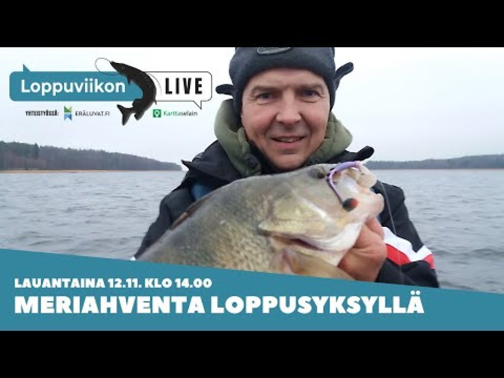 Loppusyksyn ahvenenkalastus merellä