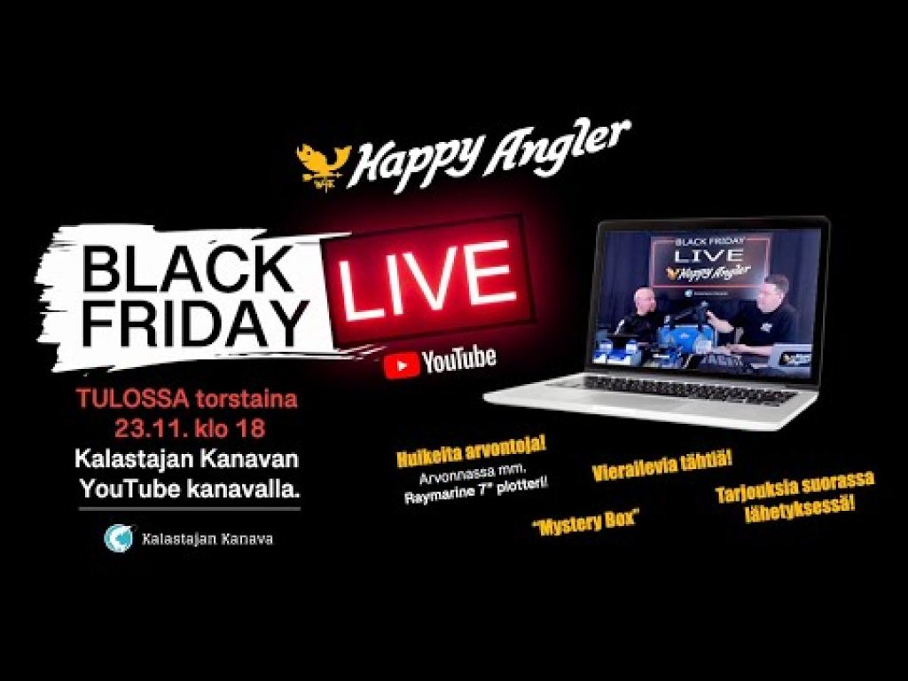 Happy Angler Black Friday LIVE | Arvontaa ja tarjouksia