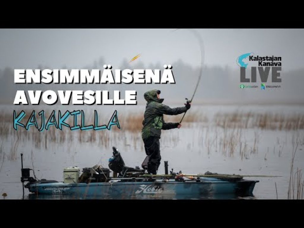 Ensimmäisenä avovesille kajakilla | Kalastajan Kanavan Live