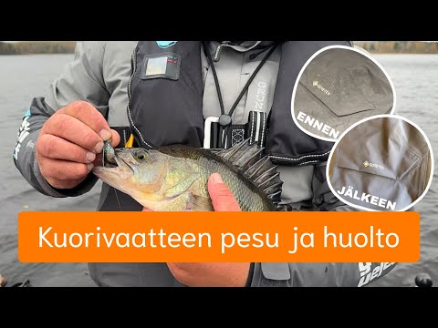 Kuorivaatteen pesu ja huolto